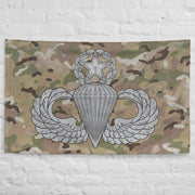 U.S. Army Master Paratrooper Wings Indoor Wall Flag Tactically Acquired   