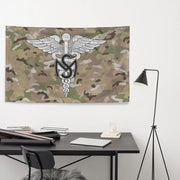 U.S. Army Medical Service Corps Indoor Wall Flag Tactically Acquired   