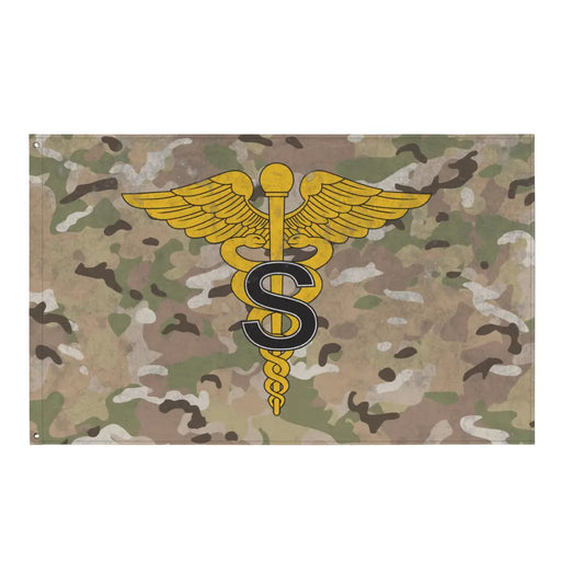 U.S. Army Medical Specialist Corps Branch Emblem Indoor Wall Flag Tactically Acquired Default Title  
