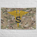 U.S. Army Medical Specialist Corps Branch Emblem Indoor Wall Flag Tactically Acquired   