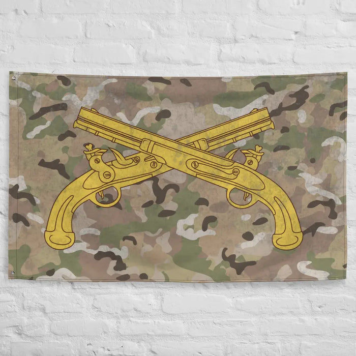 U.S. Army Military Police (MP) Corps Branch Pistols Indoor Wall Flag Tactically Acquired   