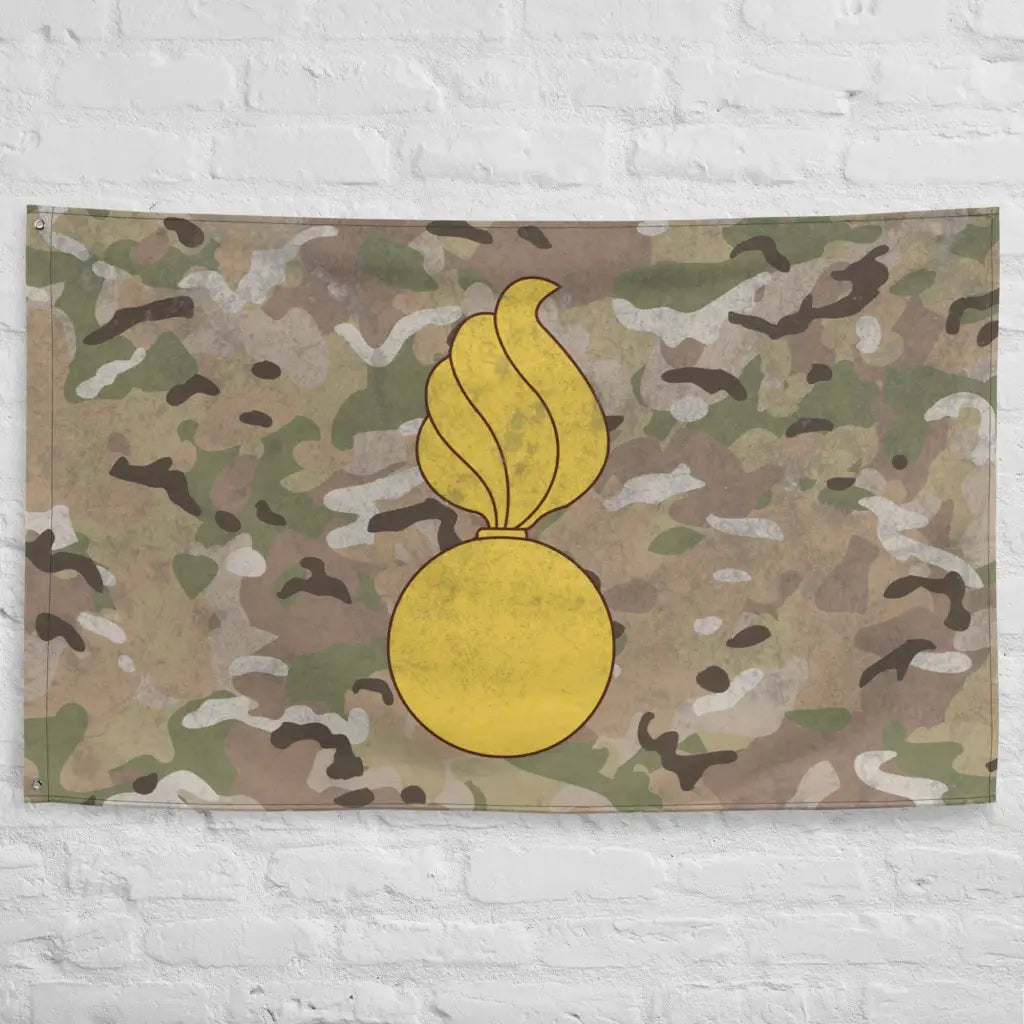 U.S. Army Ordnance Corps Branch Emblem Indoor Wall Flag Tactically Acquired   