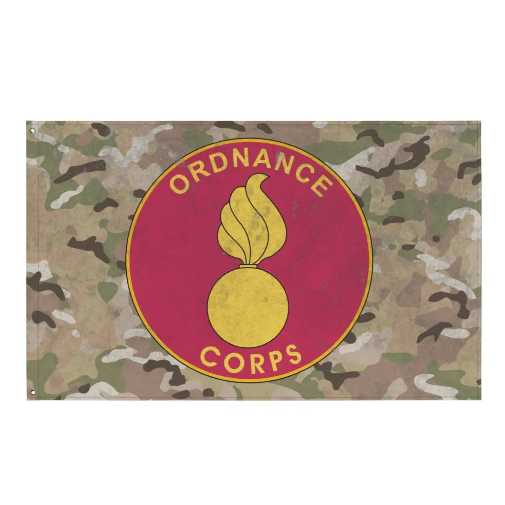 U.S. Army Ordnance Corps Branch Plaque Indoor Wall Flag