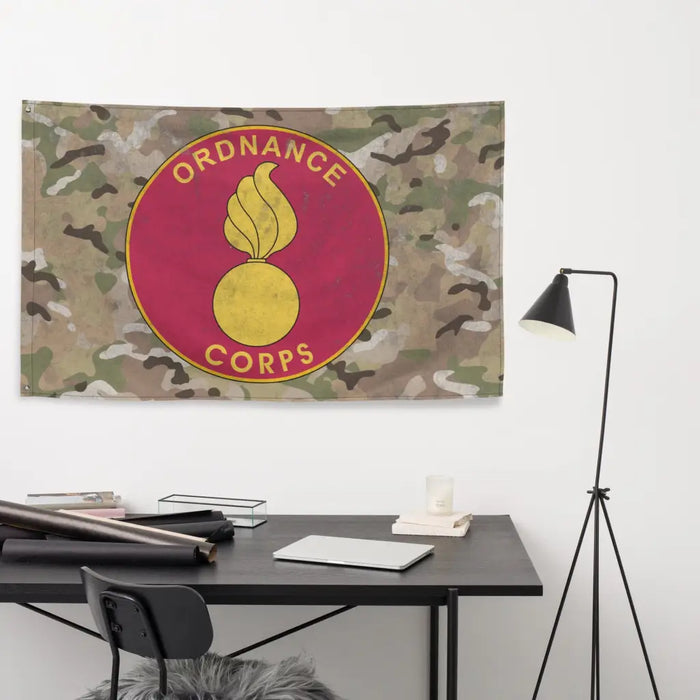 U.S. Army Ordnance Corps Branch Plaque Indoor Wall Flag Tactically Acquired   