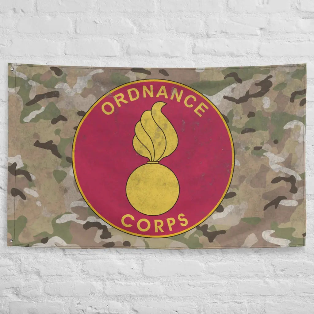 U.S. Army Ordnance Corps Branch Plaque Indoor Wall Flag Tactically Acquired   