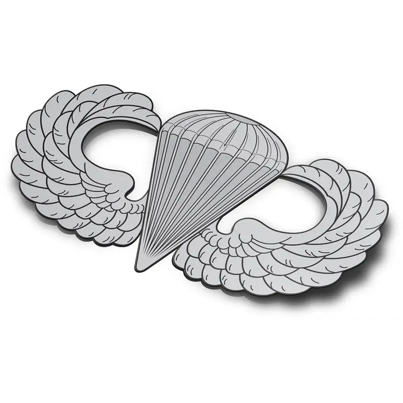 U.S. Army Parachutist Paratrooper Badge Die-Cut Vinyl Sticker Decal