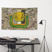 U.S. Army Psychological Operations (PSYOPS) Insignia Indoor Wall Flag Tactically Acquired   