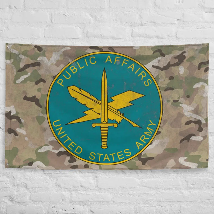 U.S. Army Public Affairs Branch Plaque Indoor Wall Flag Tactically Acquired   