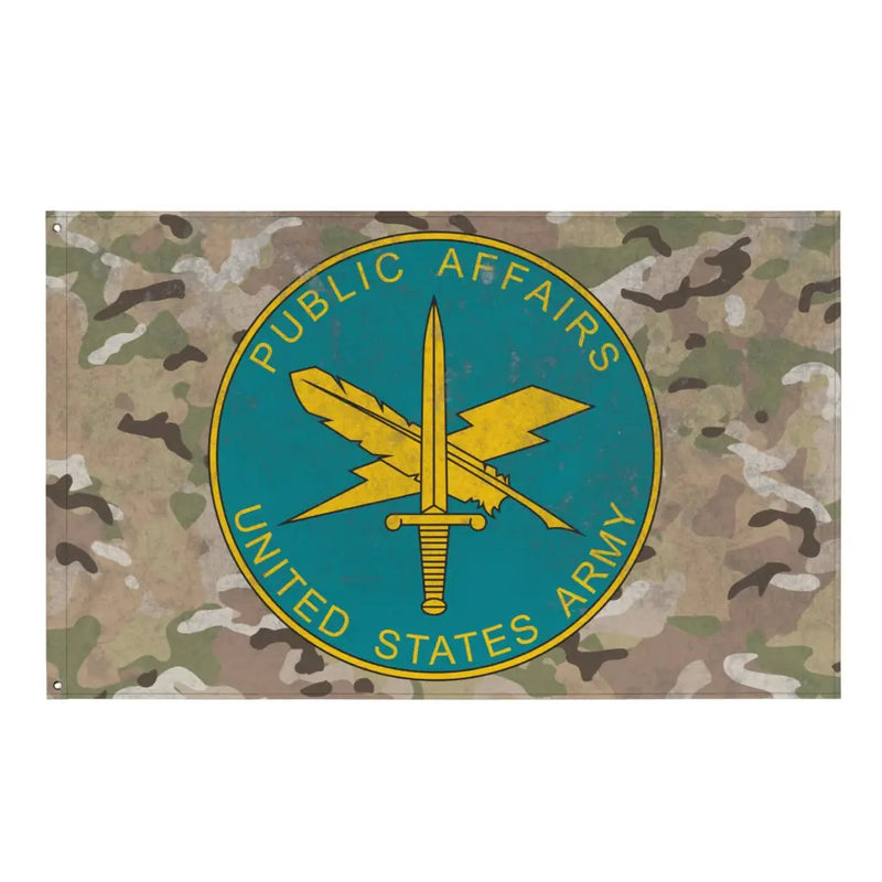 U.S. Army Public Affairs Branch Plaque Indoor Wall Flag