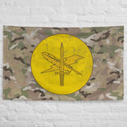 U.S. Army Public Affairs Emblem Logo Indoor Wall Flag Tactically Acquired   