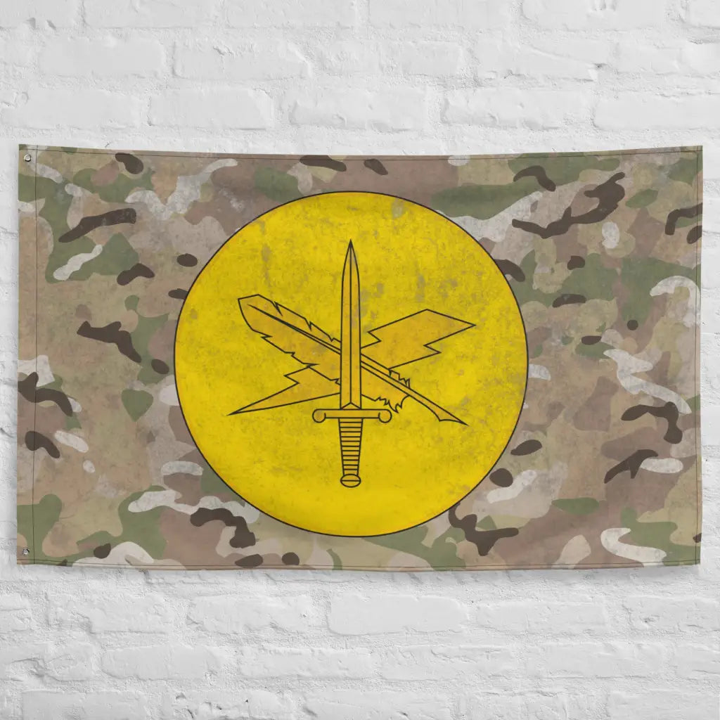 U.S. Army Public Affairs Emblem Logo Indoor Wall Flag Tactically Acquired   