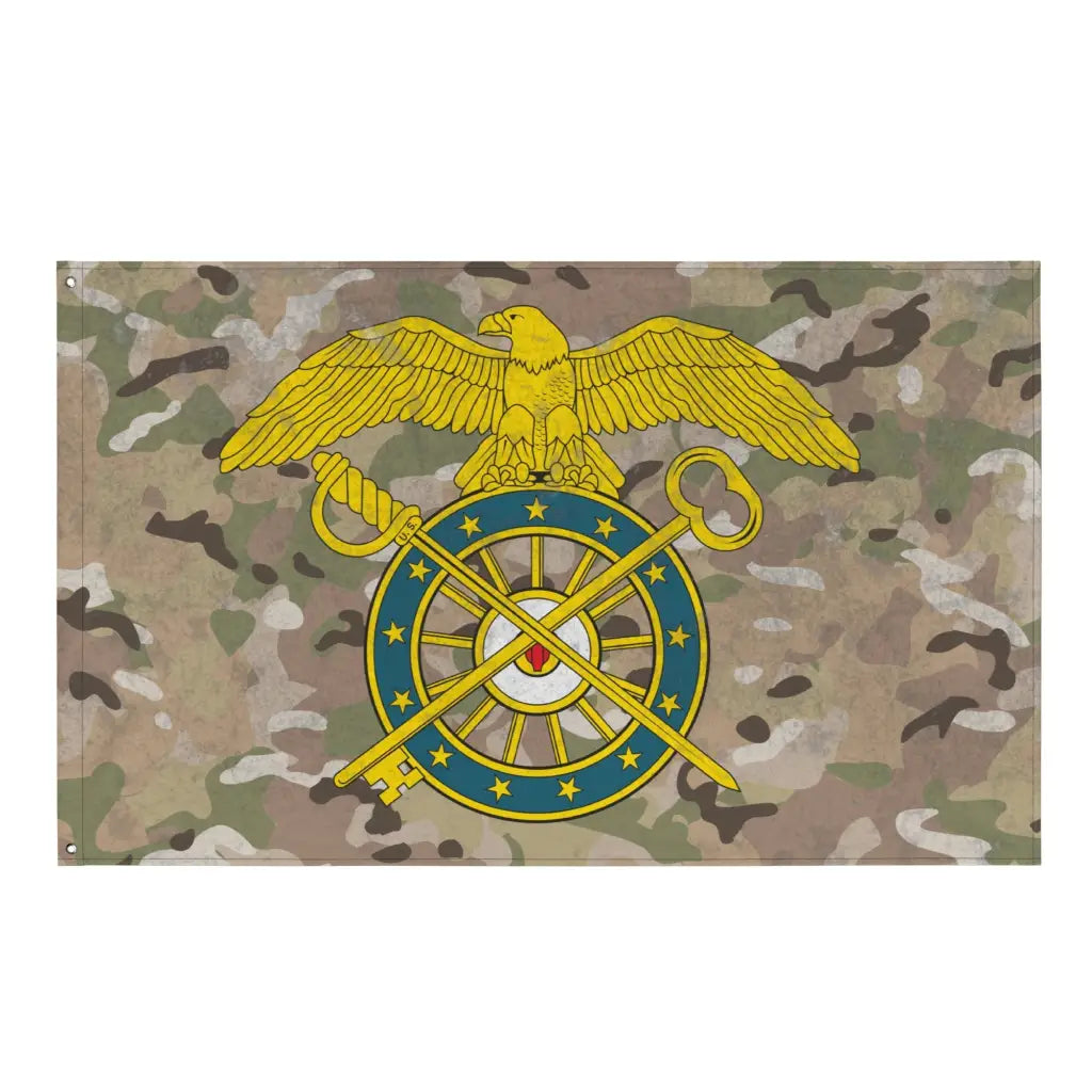 U.S. Army Quartermaster Corps Branch Emblem Indoor Wall Flag Tactically Acquired Default Title  