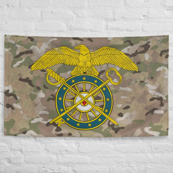 U.S. Army Quartermaster Corps Branch Emblem Indoor Wall Flag Tactically Acquired   