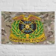 U.S. Army Quartermaster Corps Branch Insignia Indoor Wall Flag Tactically Acquired   