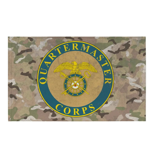 U.S. Army Quartermaster Corps Logo Emblem Indoor Wall Flag Tactically Acquired Default Title  