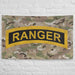U.S. Army Ranger Tab OCP Camo Indoor Wall Flag Tactically Acquired   