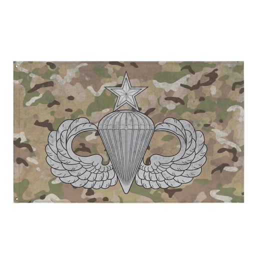 U.S. Army Senior Paratrooper Wings Badge Indoor Wall Flag Tactically Acquired Default Title  