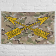 U.S. Army Special Forces Emblem OCP Camo Indoor Wall Flag Tactically Acquired   