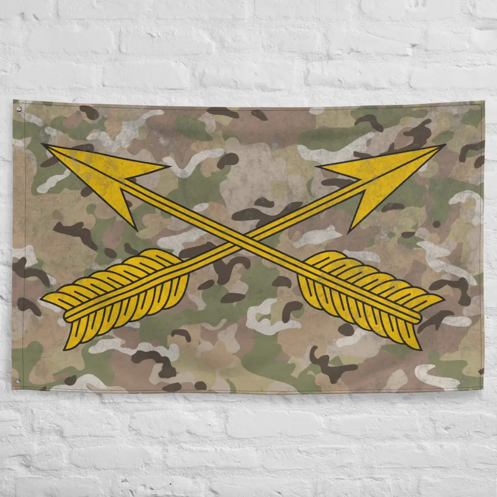 U.S. Army Special Forces Emblem OCP Camo Indoor Wall Flag Tactically Acquired   