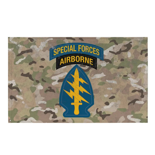 U.S. Army Special Forces Tab OCP Camo Indoor Wall Flag Tactically Acquired Default Title  