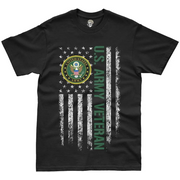 U.S. Army Veteran American Flag T-Shirt Tactically Acquired   