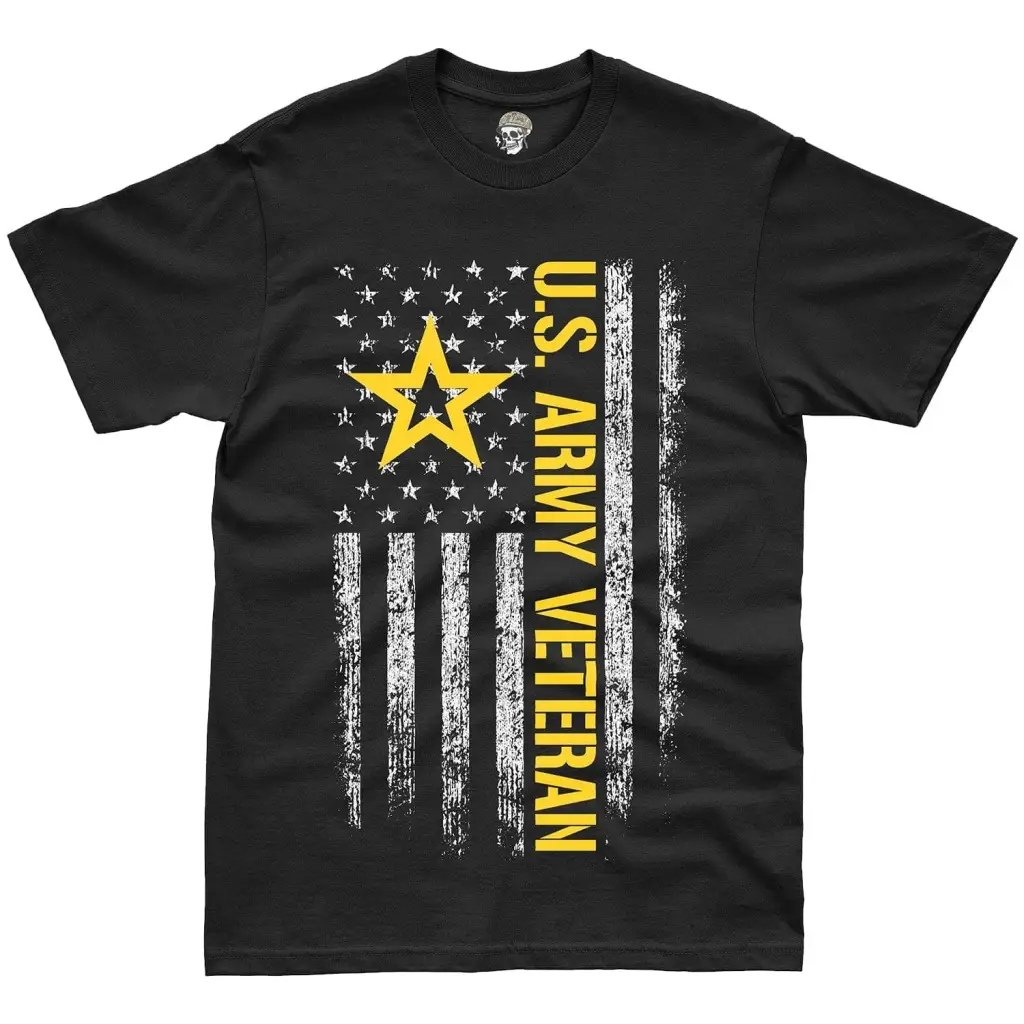 U.S. Army Veteran Commemorative American Flag T-Shirt Tactically Acquired   
