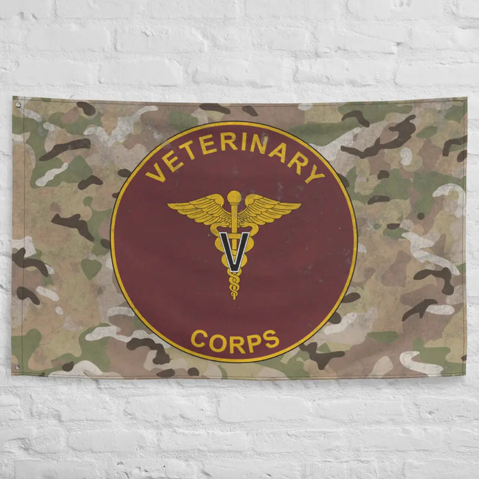 U.S. Army Veterinary Corps Branch Plaque OCP Camo Indoor Wall Flag Tactically Acquired   