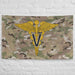 U.S. Army Veterinary Corps Emblem OCP Camo Indoor Wall Flag Tactically Acquired   
