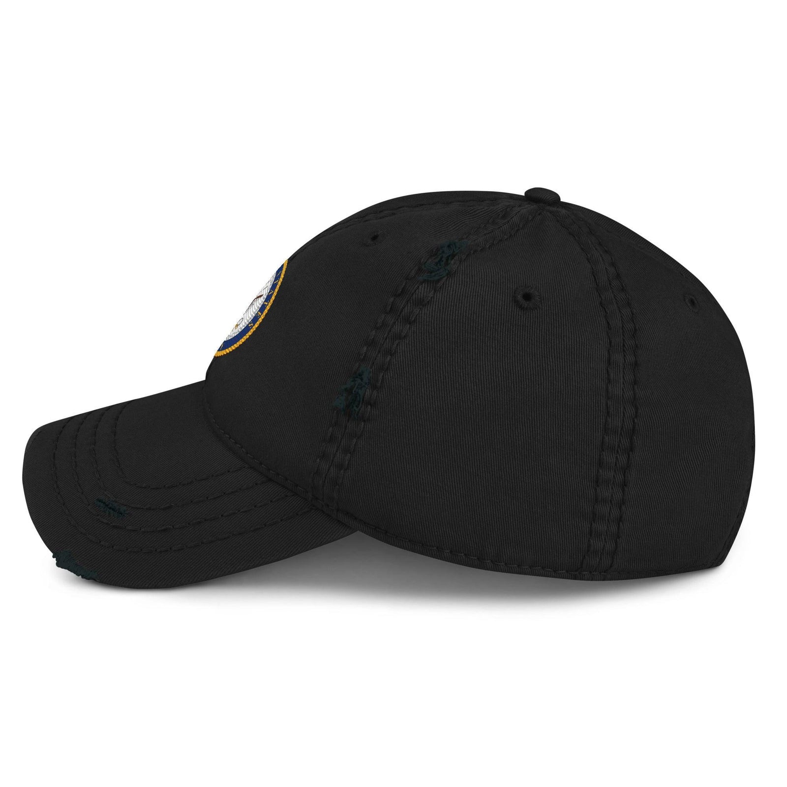 U.S. Navy Branch Service Emblem Distressed Embroidered Dad Hat Tactically Acquired   
