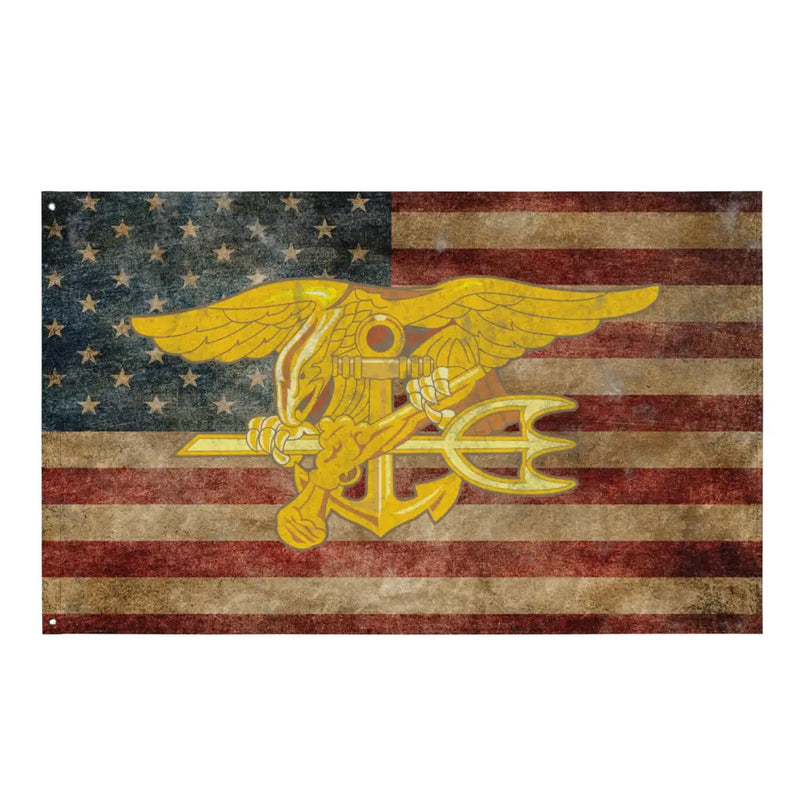 U.S. Navy SEAL Trident Indoor Wall Flag