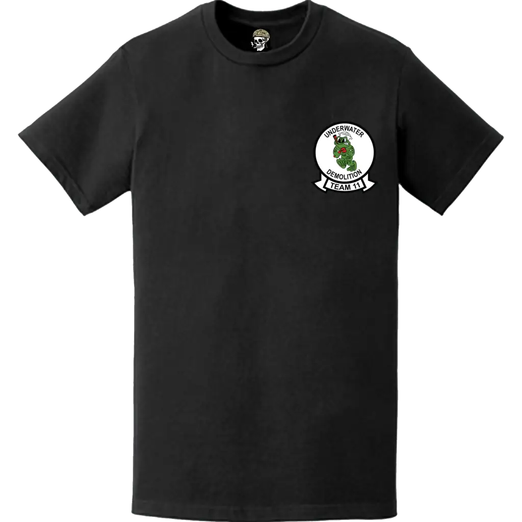 U.S. Navy UDT-11 Logo Emblem Left Chest T-Shirt Tactically Acquired   