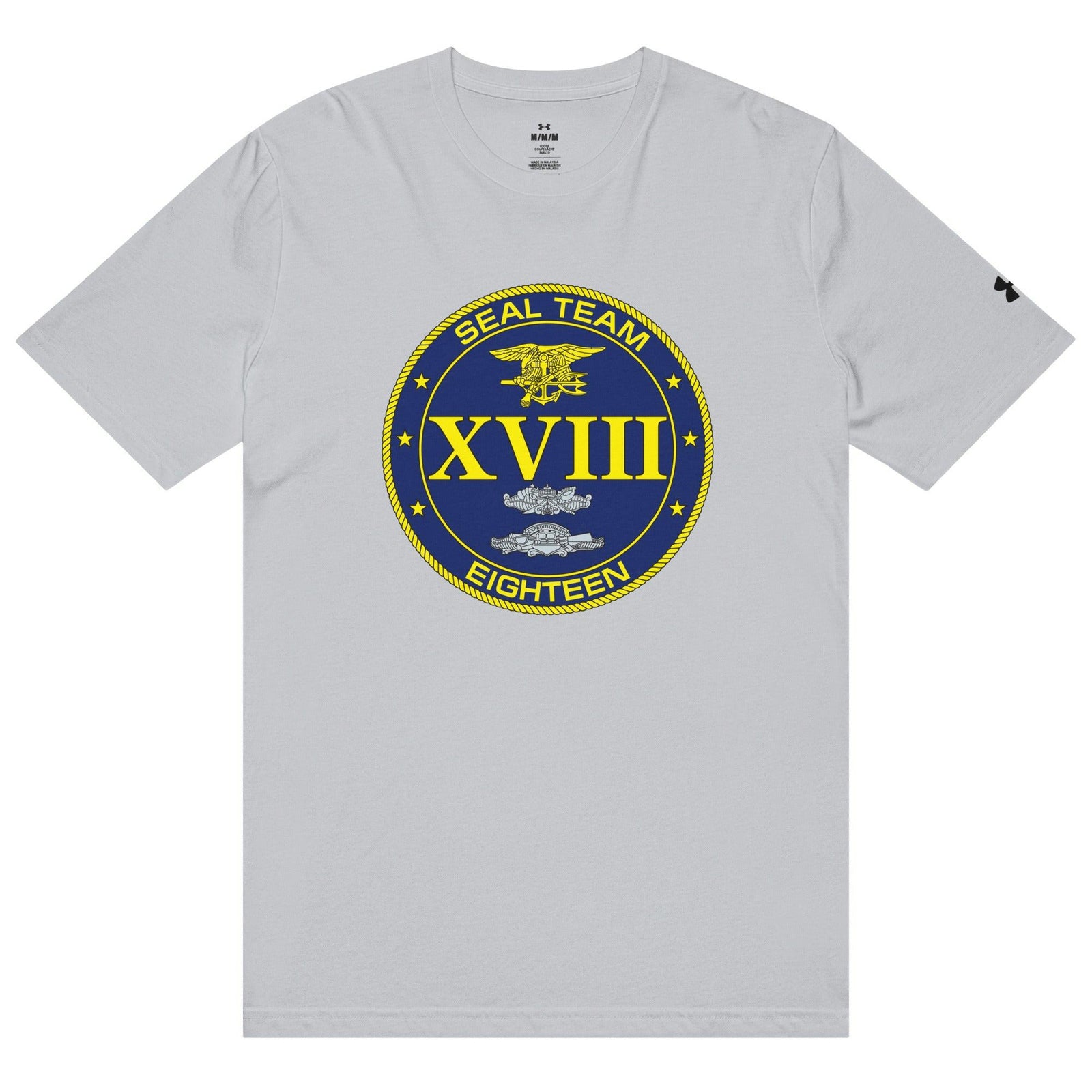 U.S. Navy SEAL Team 18 Under Armour® Athletic T-Shirt Tactically Acquired Grey S
