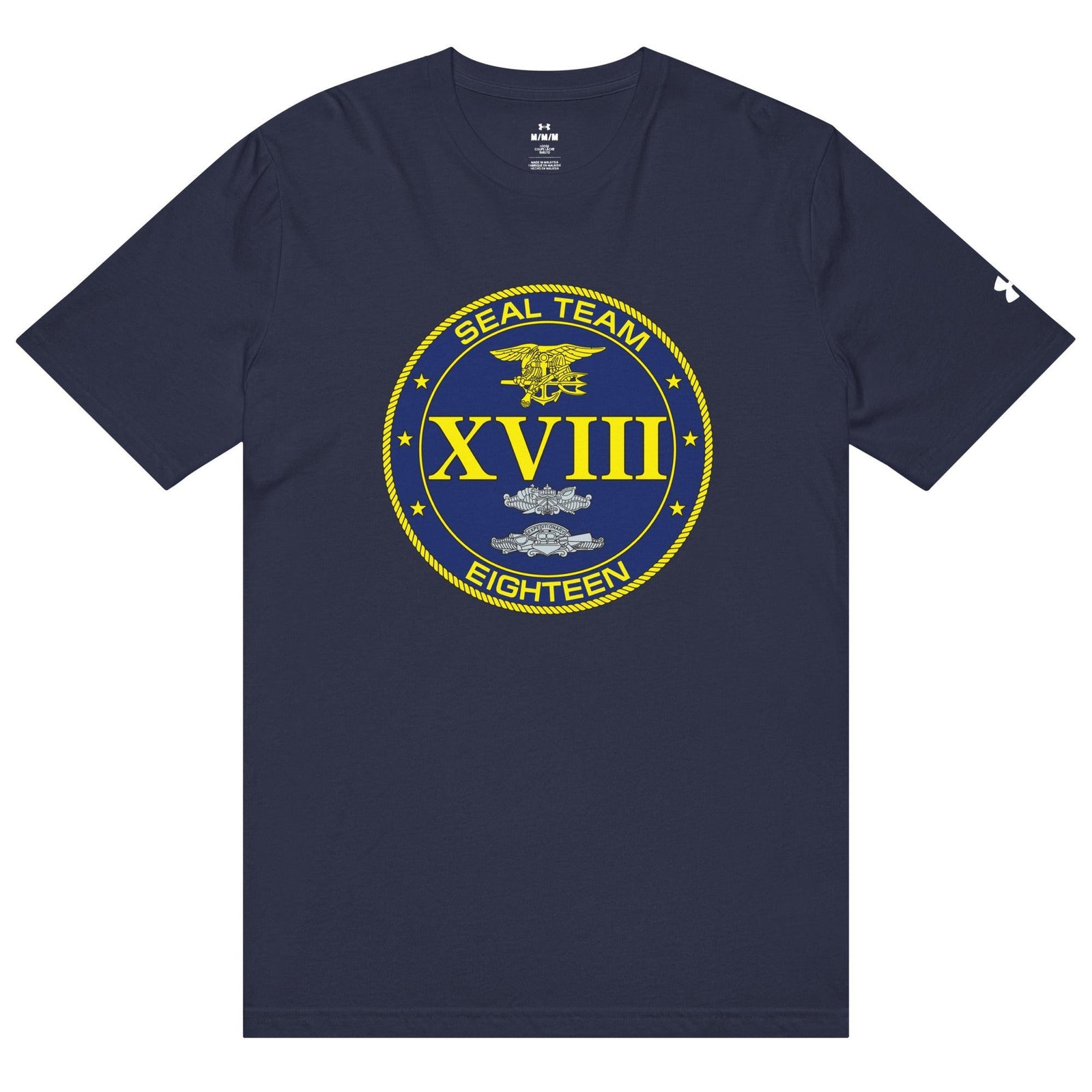 U.S. Navy SEAL Team 18 Under Armour® Athletic T-Shirt Tactically Acquired Navy S