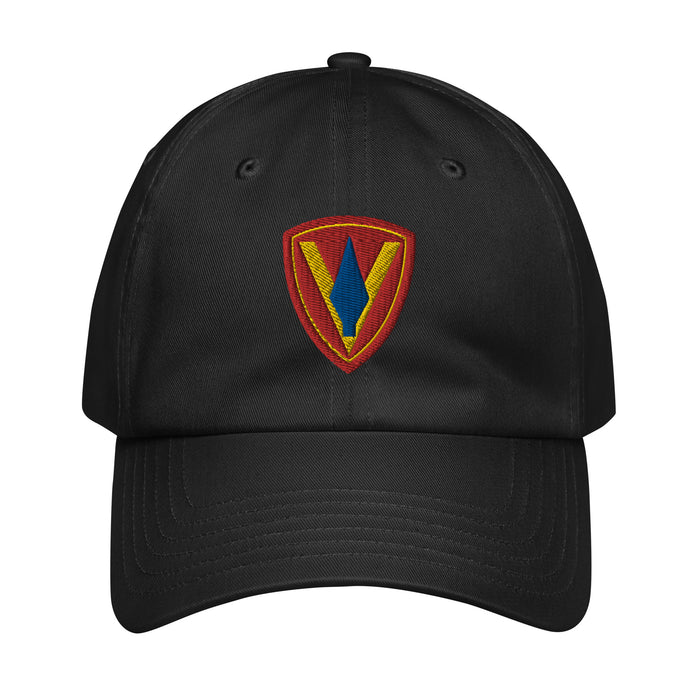 5th Marine Division Embroidered Under Armour® Dad Hat Tactically Acquired Black  