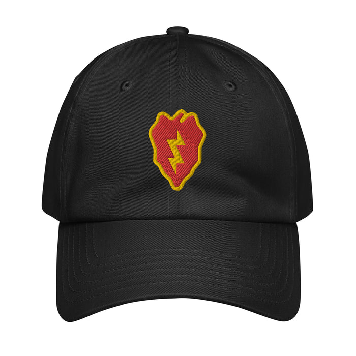 25th Infantry Division Embroidered Under Armour® Dad Hat Tactically Acquired Black  