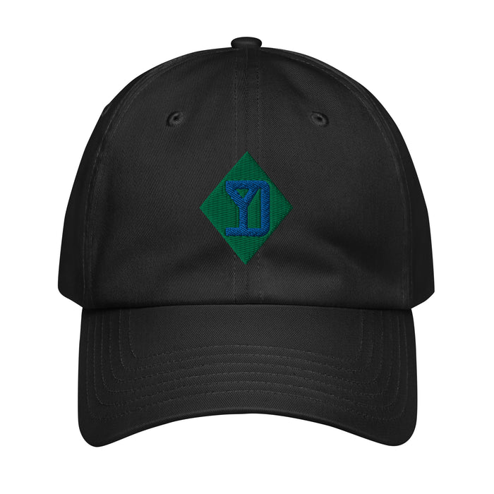 26th Infantry Division Embroidered Under Armour® Dad Hat Tactically Acquired Black  