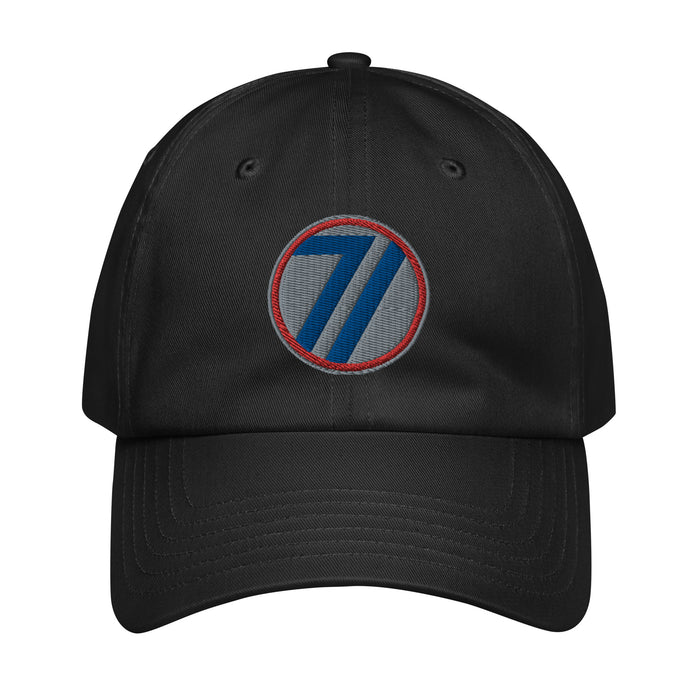 71st Infantry Division Embroidered Under Armour® Dad Hat Tactically Acquired Black  