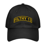 Filthy 13 WW2 Legacy Embroidered Under Armour® Dad Hat Tactically Acquired Black  