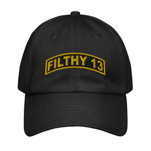 Filthy 13 WW2 Legacy Embroidered Under Armour® Dad Hat Tactically Acquired Black  
