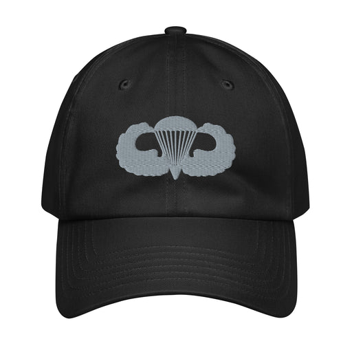 U.S. Army Parachutist Badge Embroidered Under Armour® Dad Hat Tactically Acquired Black  