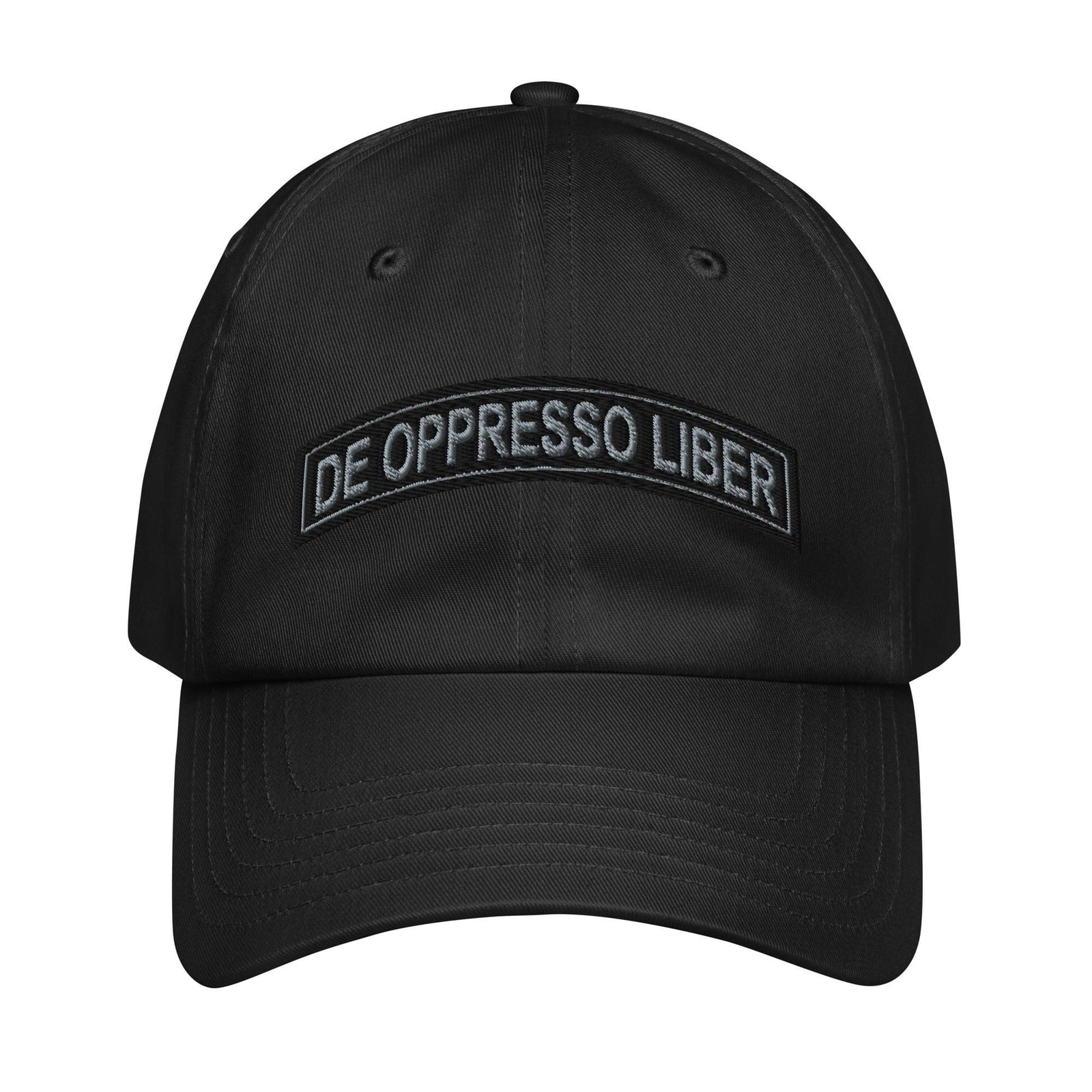 De Oppresso Liber Special Forces Tab Embroidered Under Armour® Dad Hat Tactically Acquired Black  