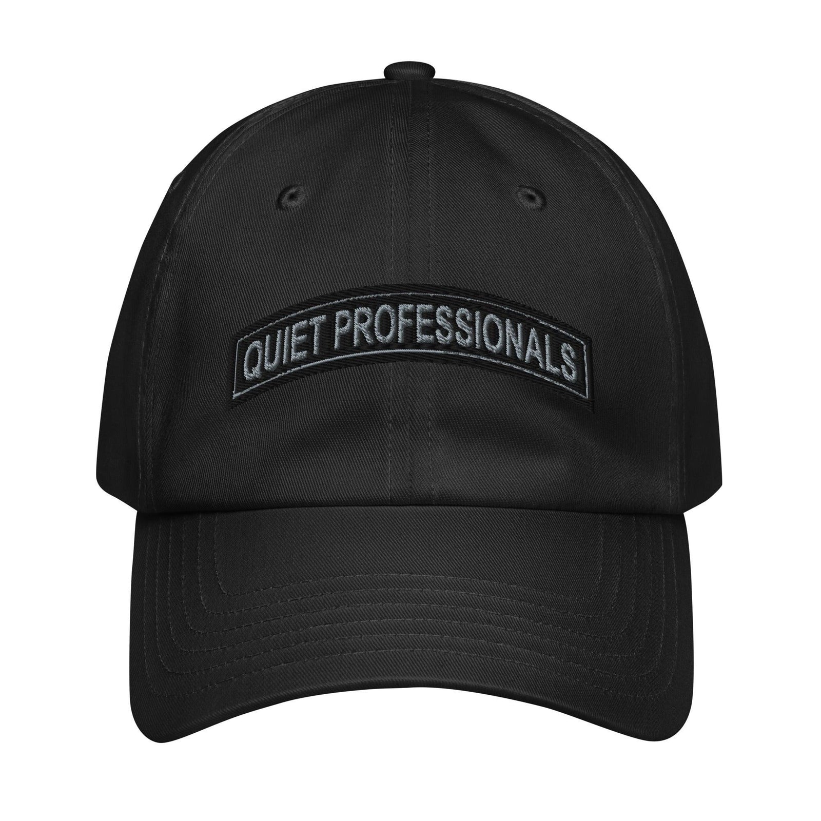 Quiet Professionals Embroidered Special Forces Tab Under Armour® Dad Hat Tactically Acquired Black  