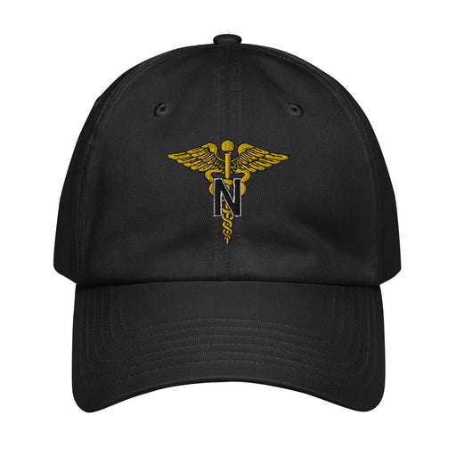 U.S. Army Nurse Corps Embroidered Under Armour® Dad Hat Tactically Acquired Black  