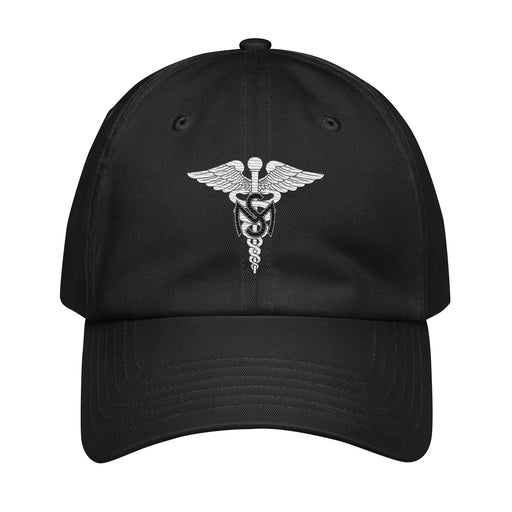 U.S. Army Medical Service Corps Embroidered Under Armour® Dad Hat Tactically Acquired Black  