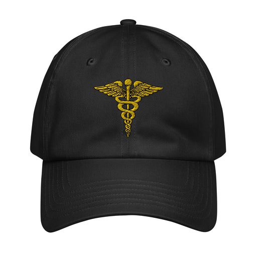 U.S. Army Medical Corps Embroidered Under Armour® Dad Hat Tactically Acquired Black  
