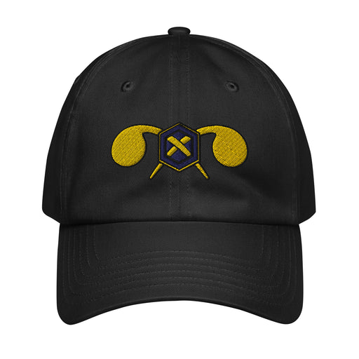 U.S. Army Chemical Corps Embroidered Under Armour® Dad Hat Tactically Acquired Black  