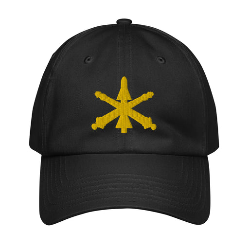U.S. Army Air Defense Artillery Embroidered Under Armour® Dad Hat Tactically Acquired Black  