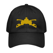 U.S. Army Armor Branch Embroidered Under Armour® Dad Hat Tactically Acquired Black  