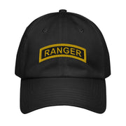 U.S. Army Ranger Tab Embroidered Under Armour® Dad Hat Tactically Acquired Black  