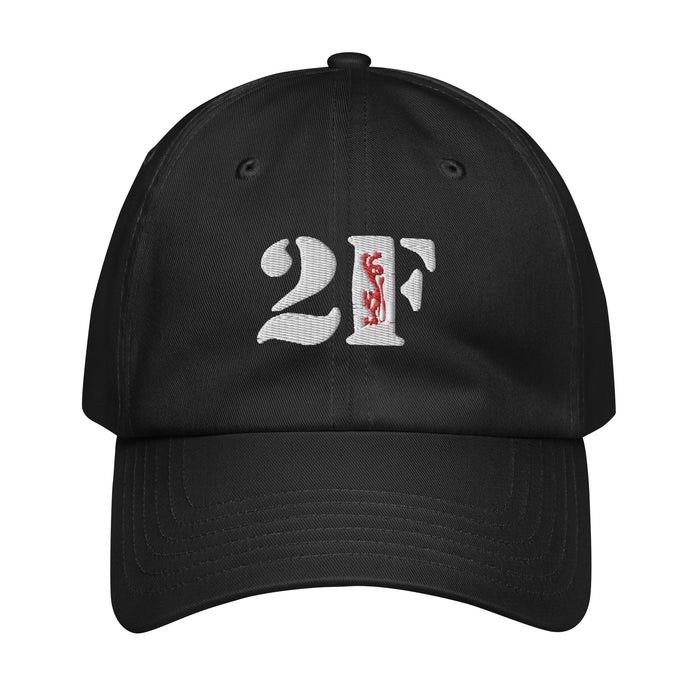 2-508 PIR Embroidered Under Armour® Dad Hat Tactically Acquired Black  